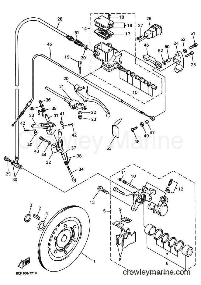 Yamaha Motors VX500XT (8DC1) [020] - BRAKE