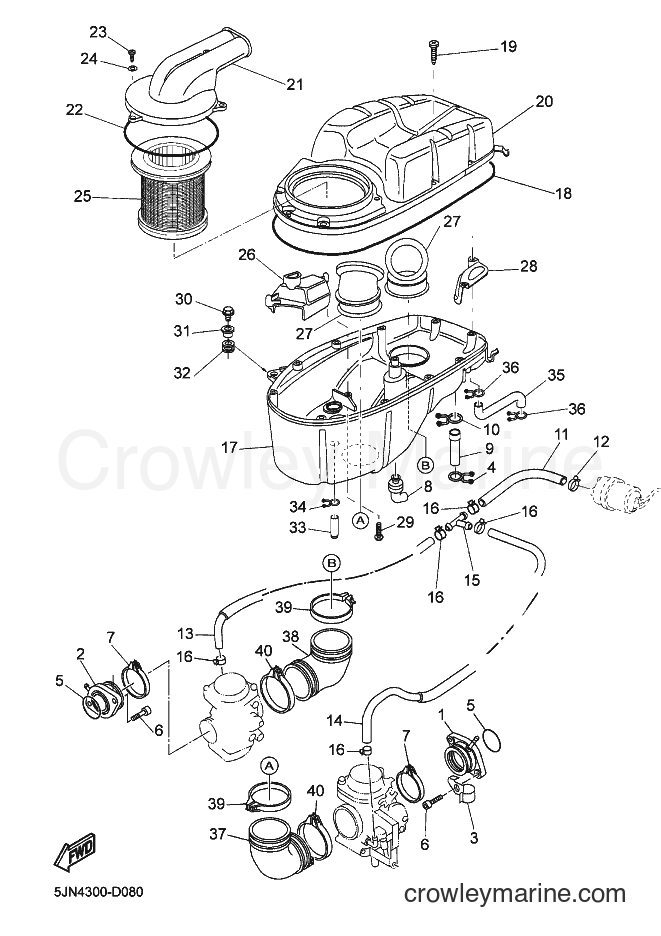 Yamaha Motors BT1100 (5JN4) [010] - INTAKE
