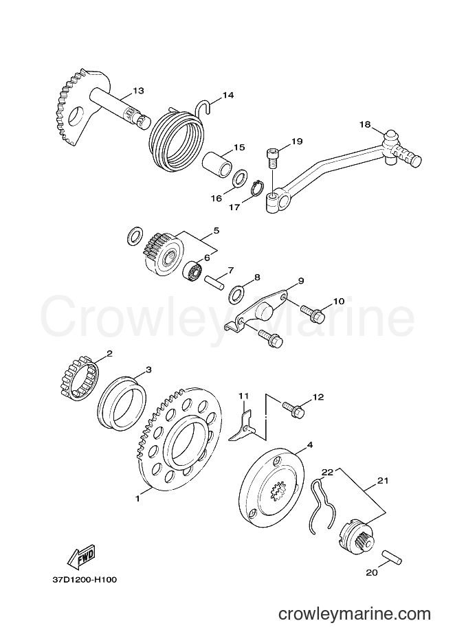 Yamaha Motors YW125 (37D4) [010] - STARTER