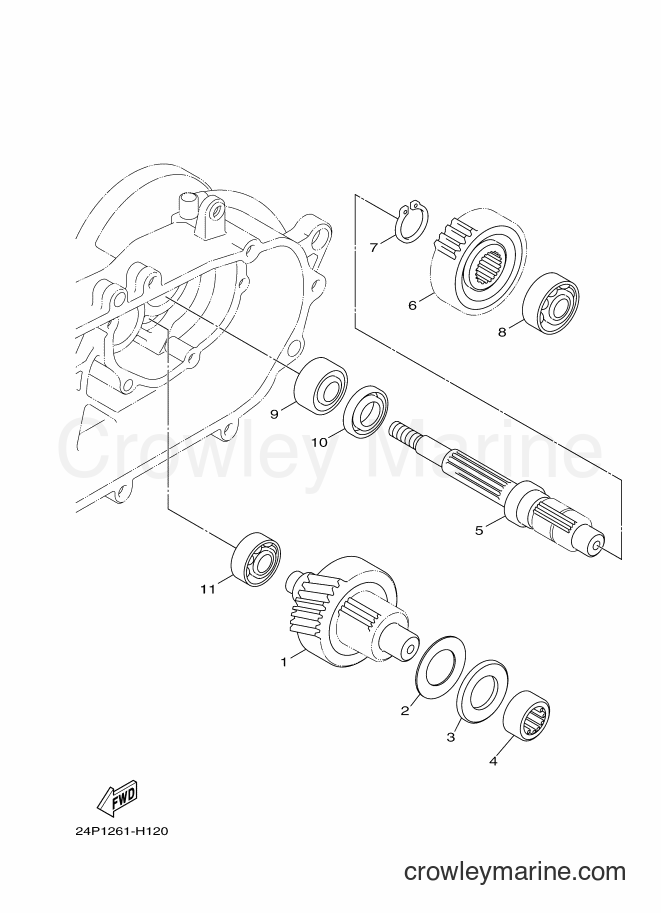 2009 Scooter YW125 - YW125 (1CN1) [010] - TRANSMISSION