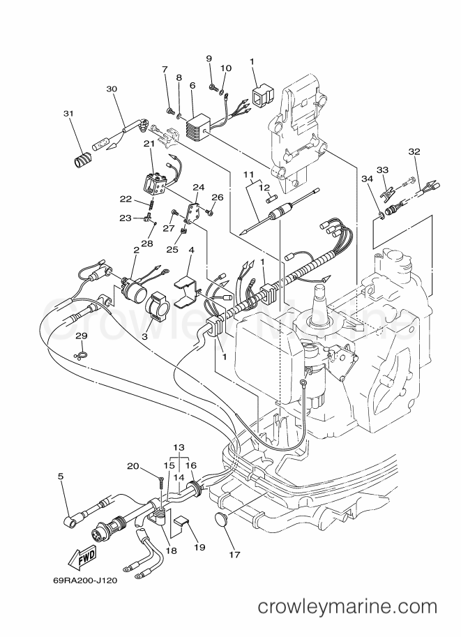 Yamaha Motors 25BMH (69RD) [090] - ELECTRICAL 4