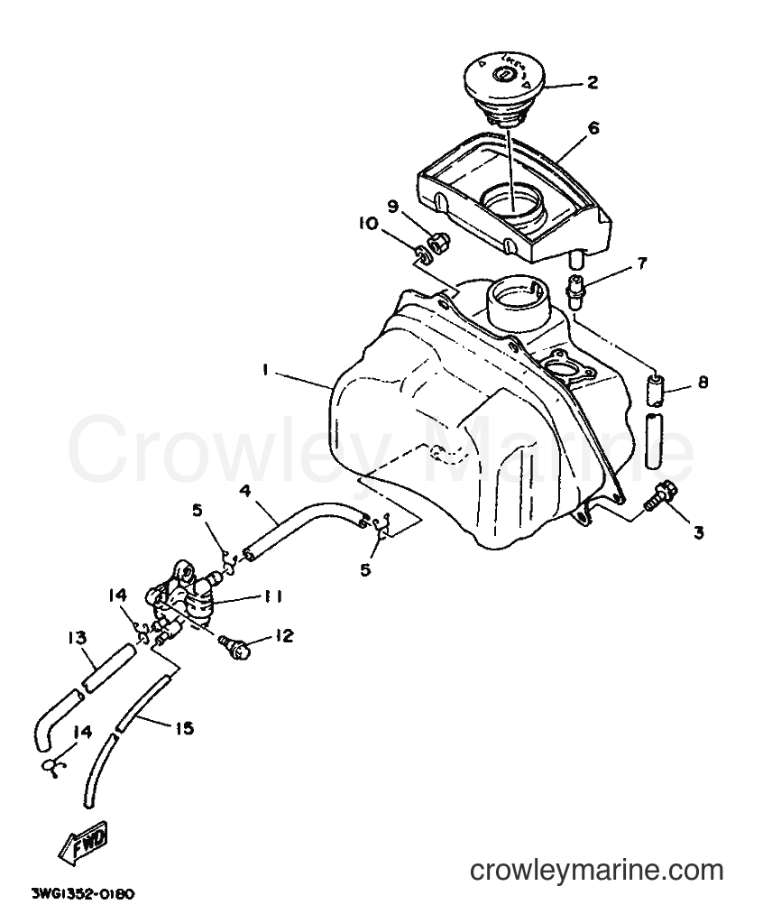 1990 Scooter CY50 - CY50 (3WG1) [999] - FUEL TANK