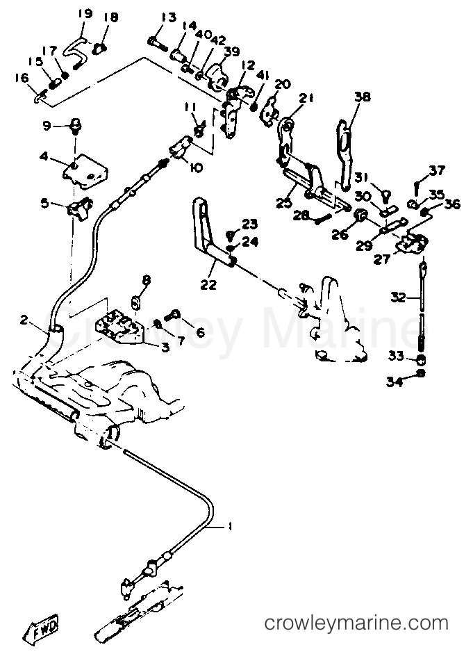 Yamaha Motors F9.9MLHR - CONTROL ENGINE