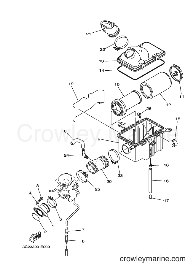 Yamaha Motors YFM450FAS (3C29) [010] - INTAKE