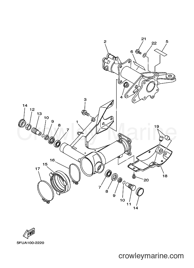 2002 ATV YFM400FWN - YFM400FWN (5FUB) [010] - REAR ARM