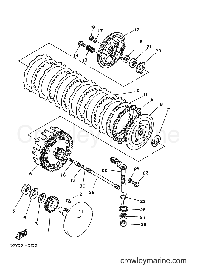 1987 Dirt Bike XT350 - XT350 (59Y) [999] - CLUTCH