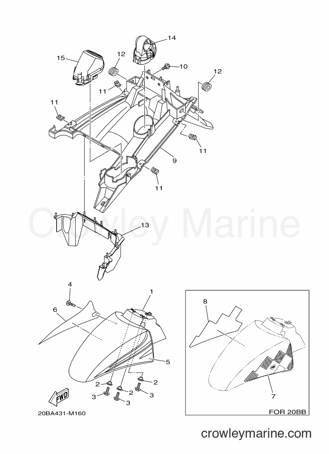 Yamaha Motors AF115S (20BA) [010] - FENDER