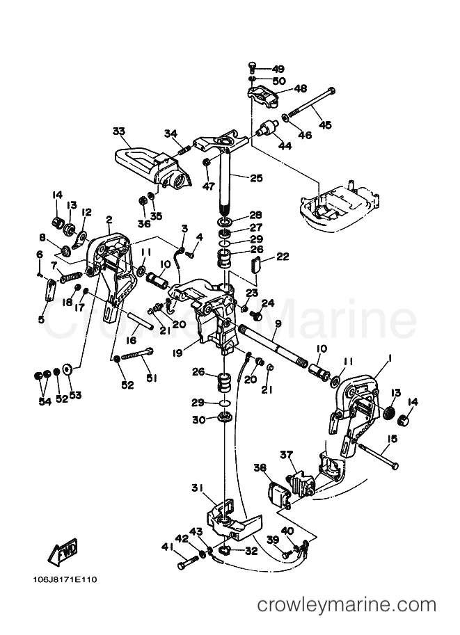 Yamaha Motors 30D (6J80) [010] - BRACKET 1