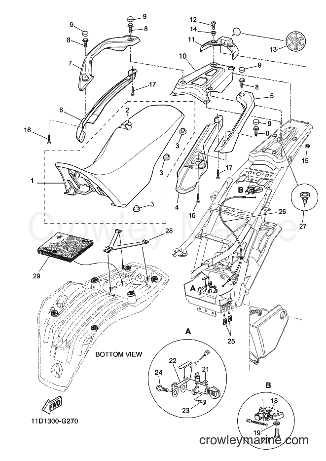 2010 Dirt Bike XT660Z - XT660Z (11D4) [020] - SEAT