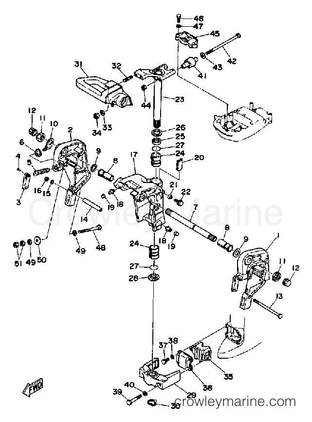 Yamaha Motors 30LF - BRACKET 1