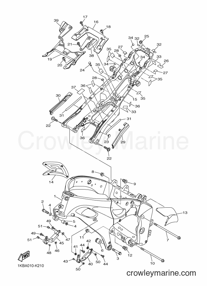 Yamaha Motors YZF-R1 RaceBase (1KBA) [010] - FRAME