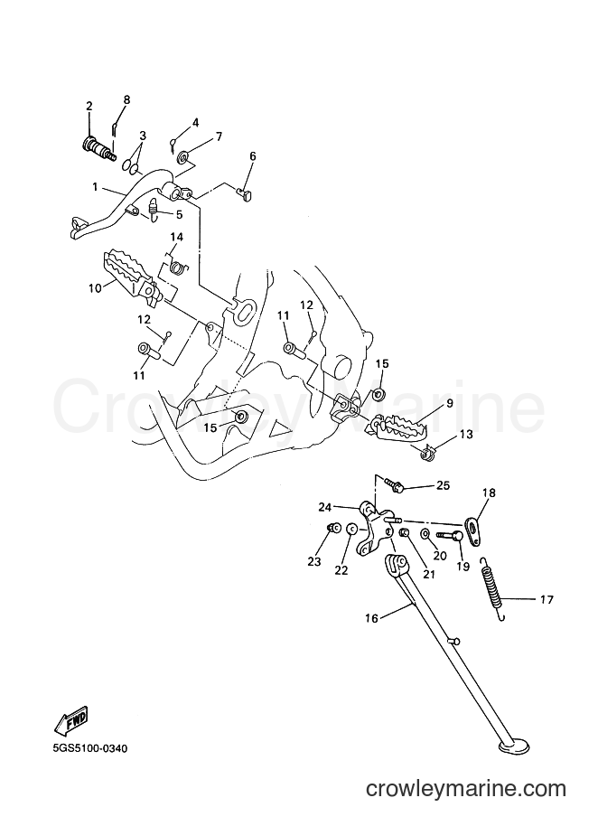 2002 Dirt Bike WR400F - WR400F (5GSA) [060] - STAND & FOOTREST