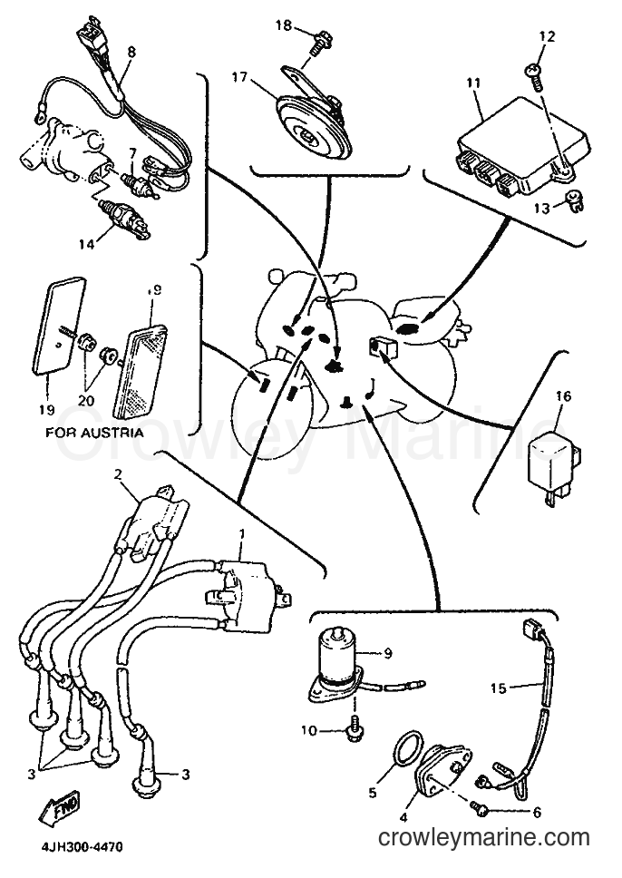 1996 Sport Bike YZF600R - YZF600R (4NE2) [010] - ELECTRICAL 1