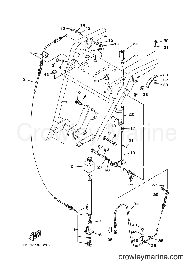 2015 Snowblower YT1280ED - YT1280ED (7BE1) [010] - SCHUTE CONTROL LEVER