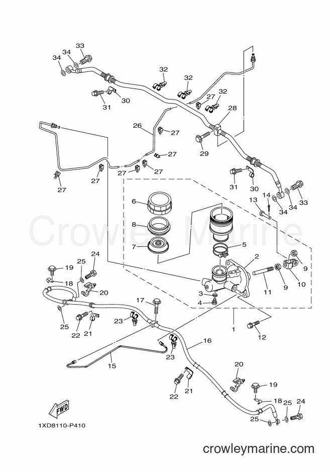 Yamaha Motors YXM700E (B42F) [010] - MASTER CYLINDER