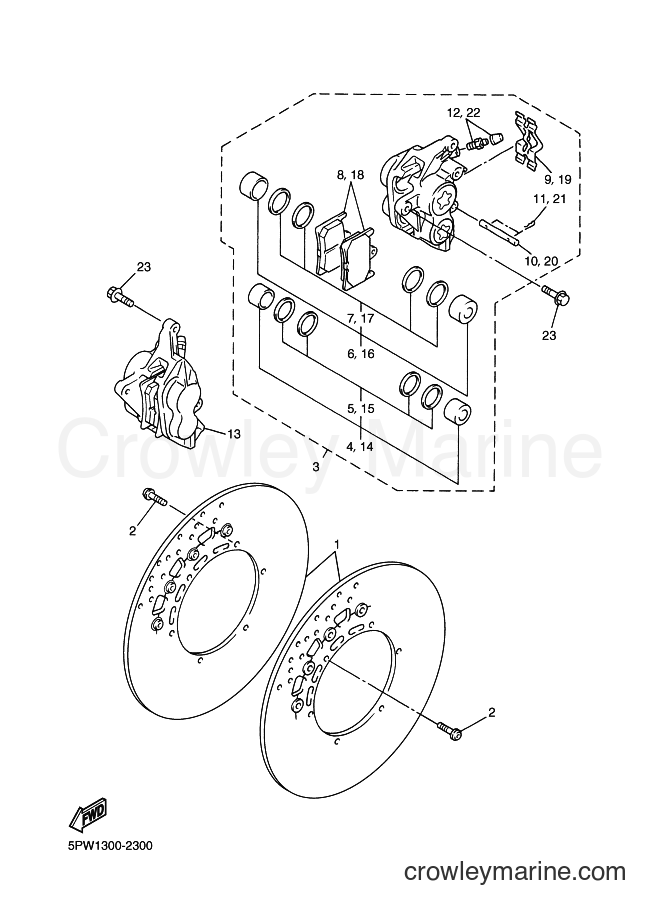 2002 Sport Bike YZF-R1 - YZF-R1 (5PW1) [060] - FRONT BRAKE CALIPER