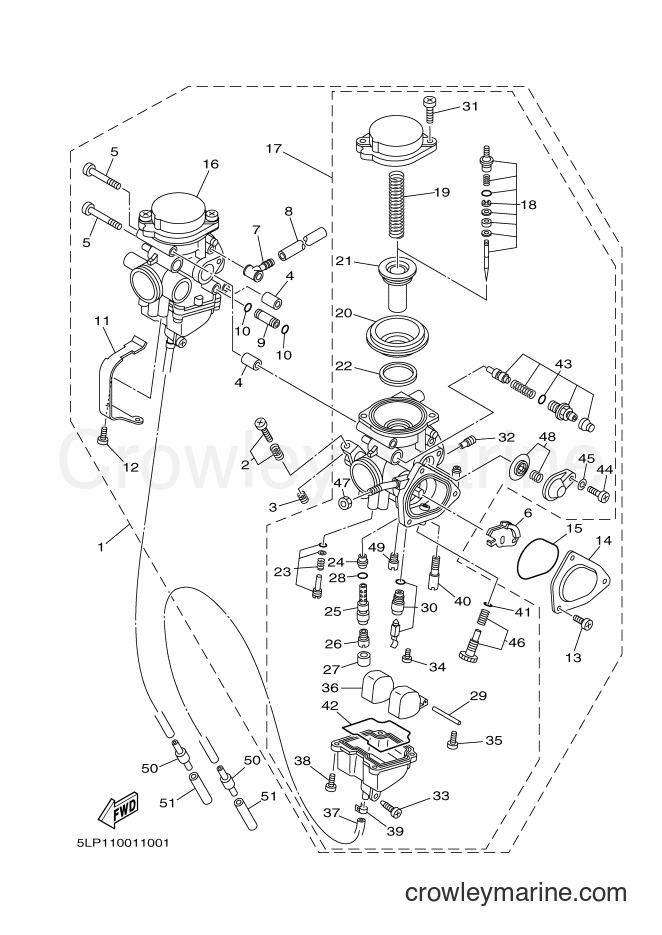 2001 ATV YFM660R - YFM660R (5LP2) [010] - CARBURETOR