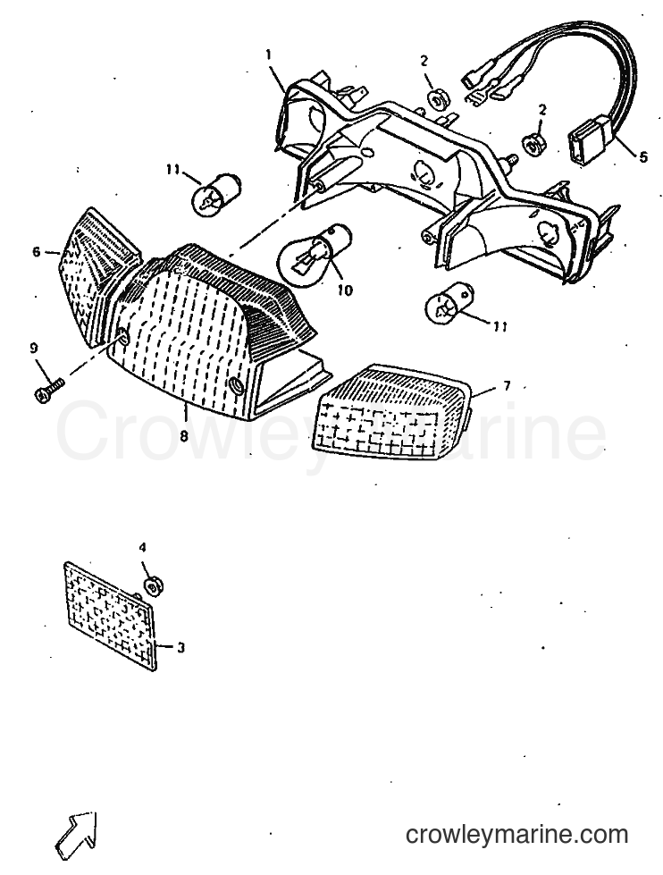 1998 Scooter CW50 - CW50 (4VVF) [010] - TAILLIGHT