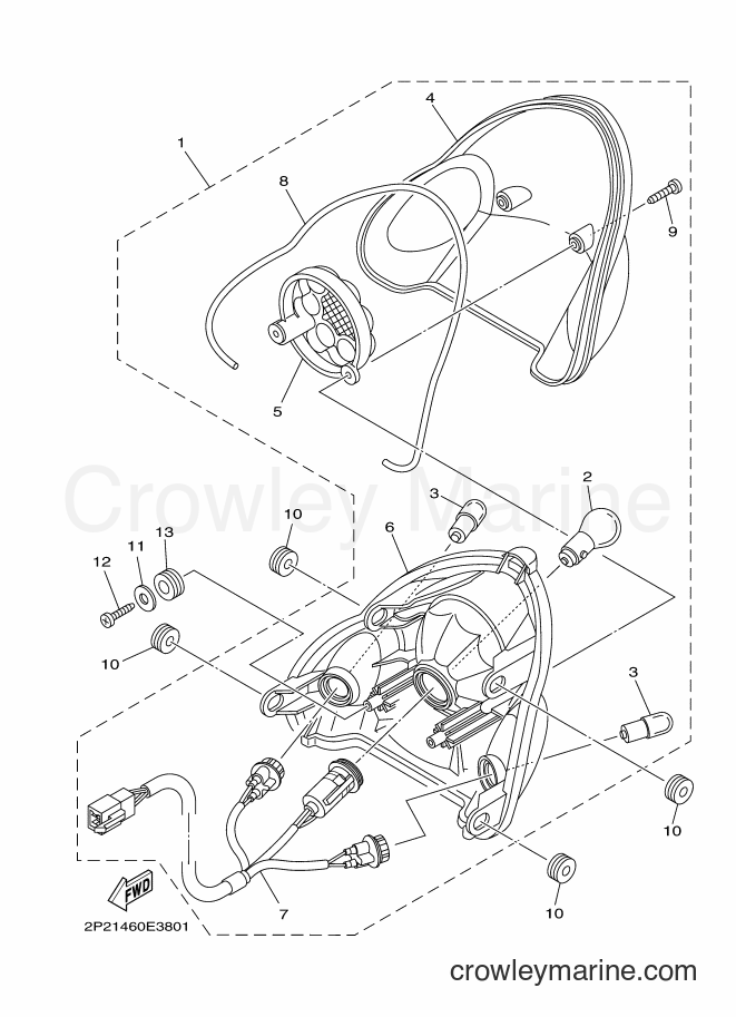 2006 Scooter T110SEC - T110SEC (2P22) [010] - TAILLIGHT