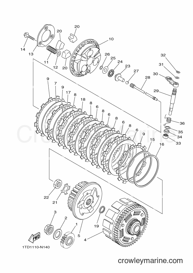 2017 ATV YFZ450R - YFZ450R (BW26) [010] - CLUTCH