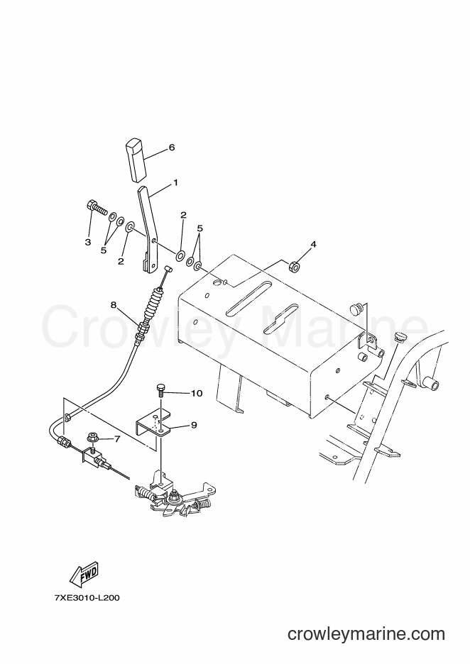 2012 Snowblower YS1070 - YS1070 (7XE3) [010] - THROTTLE LEVER