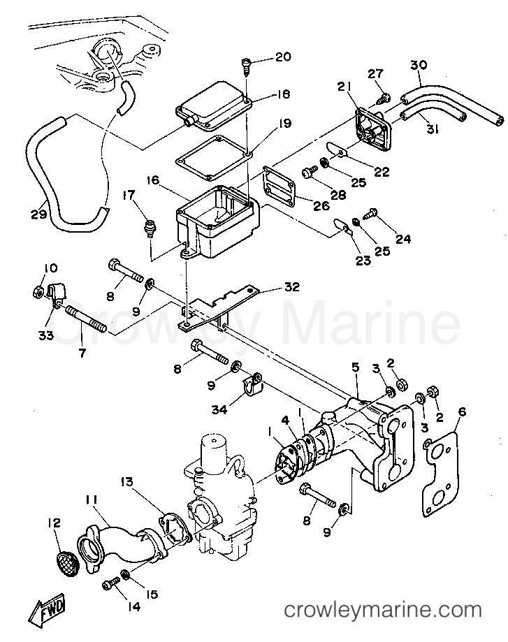 Yamaha Motors F9.9MSHS - INTAKE