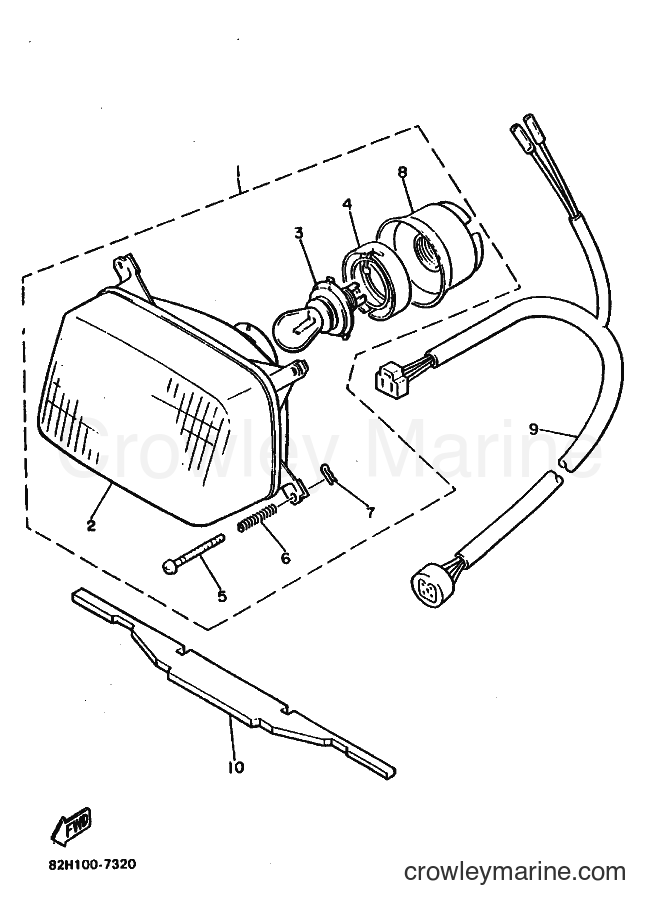 1988 Snowmobile ET340 - ET340 (83T0) [010] - HEADLIGHT