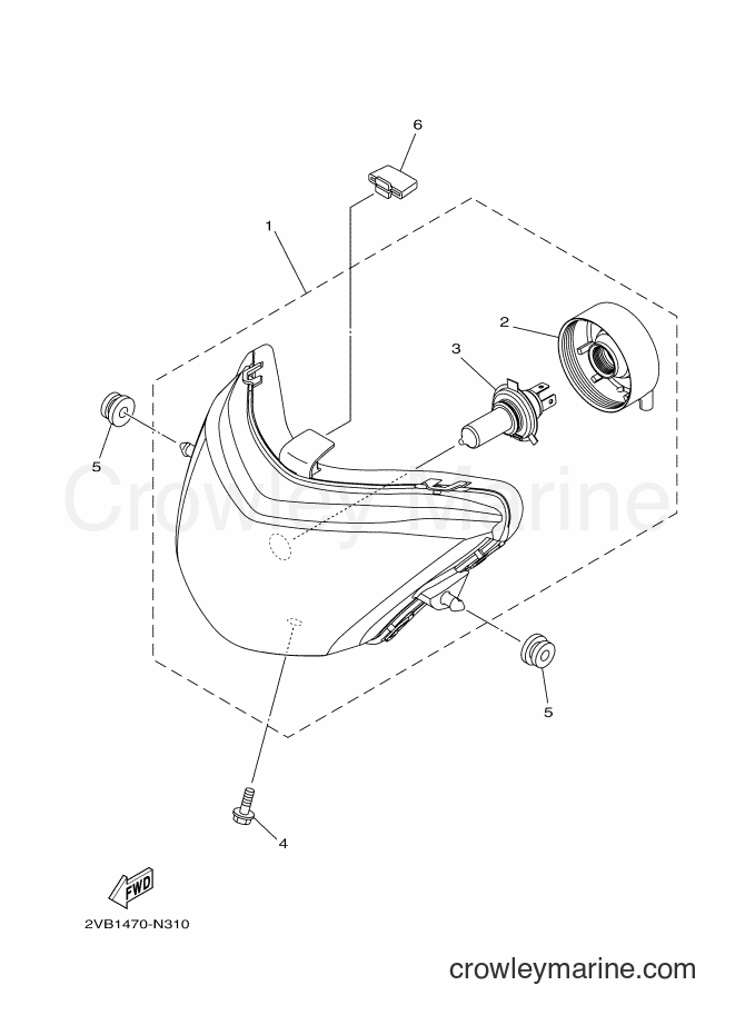 2018 Scooter XC115F - XC115F (BL74) [010] - HEADLIGHT