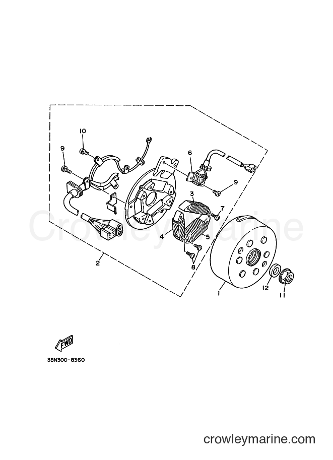 1996 Dirt Bike DT200R - DT200R (3CJ8) [010] - GENERATOR