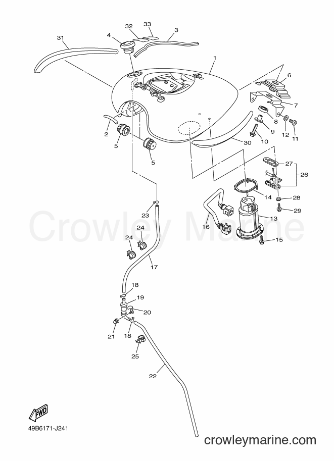 2010 Cruiser XVS950A - XVS950A (49B6) [010] - FUEL TANK