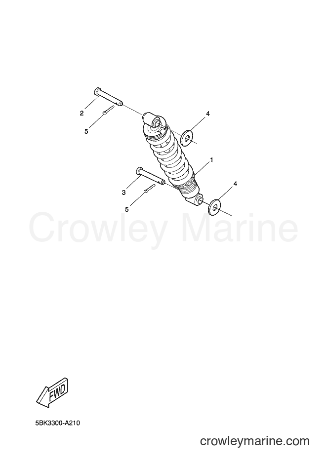 2002 Scooter DT50R - DT50R (5BK3) [020] - REAR SUSPENSION