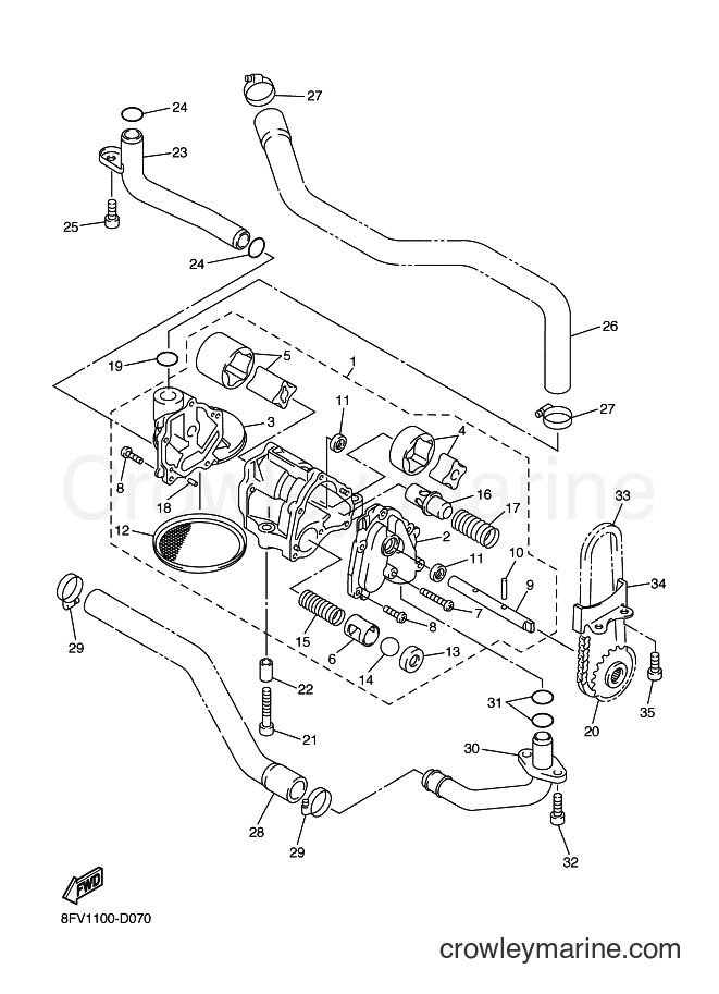 2005 Snowmobile RX10 - RX10 (8FV2) [010] - OIL PUMP