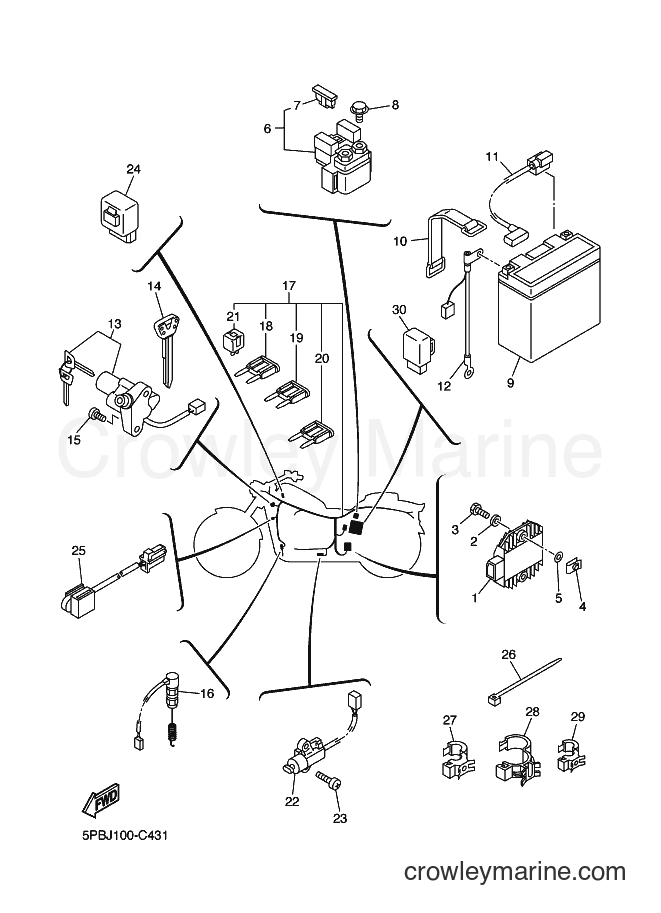 Yamaha Motors XVS1100 (5PBB) [040] - ELECTRICAL 2