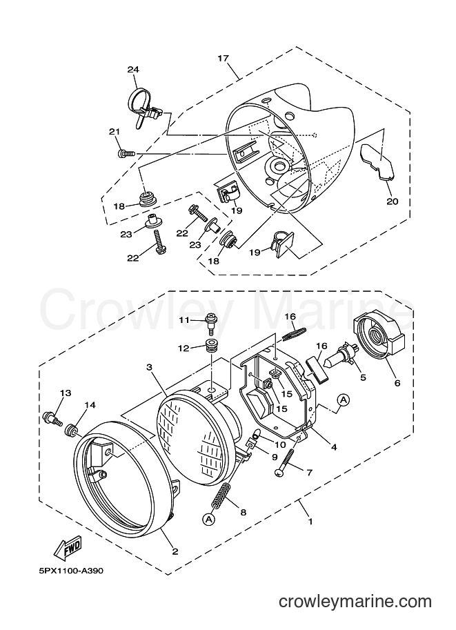 Yamaha Motors XV1700PC (2D86) [010] - HEADLIGHT