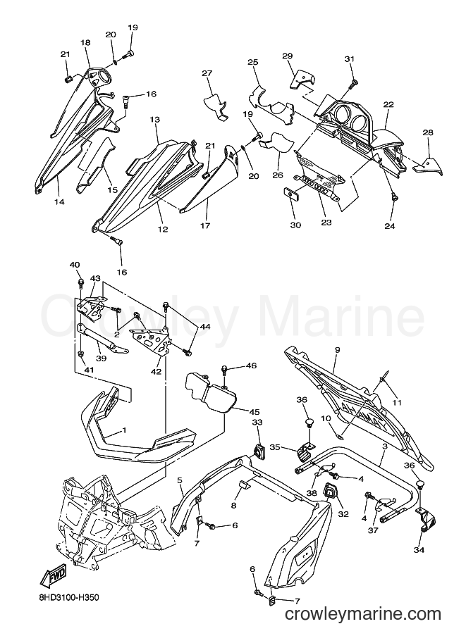 Yamaha Motors RS10STGT (8HE4) [010] - BUMPER