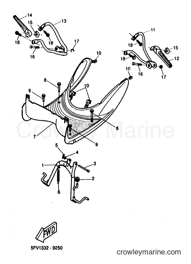 1999 Scooter YH50 - YH50 (5FV2) [010] - STAND & FOOTREST