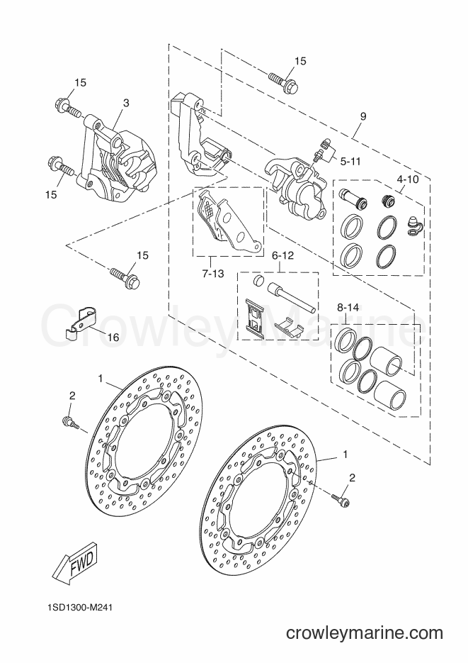 2016 Scooter YP400RA - YP400RA (1SDC) [060] - FRONT BRAKE CALIPER
