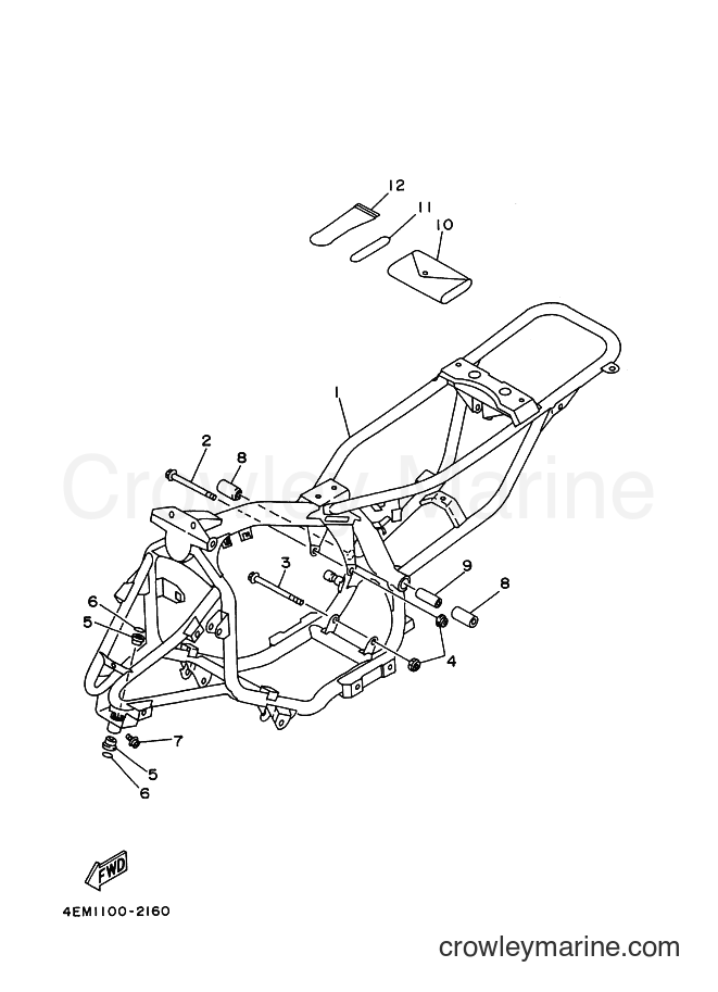 Yamaha Motors YFM80 (4EMU) [010] - FRAME
