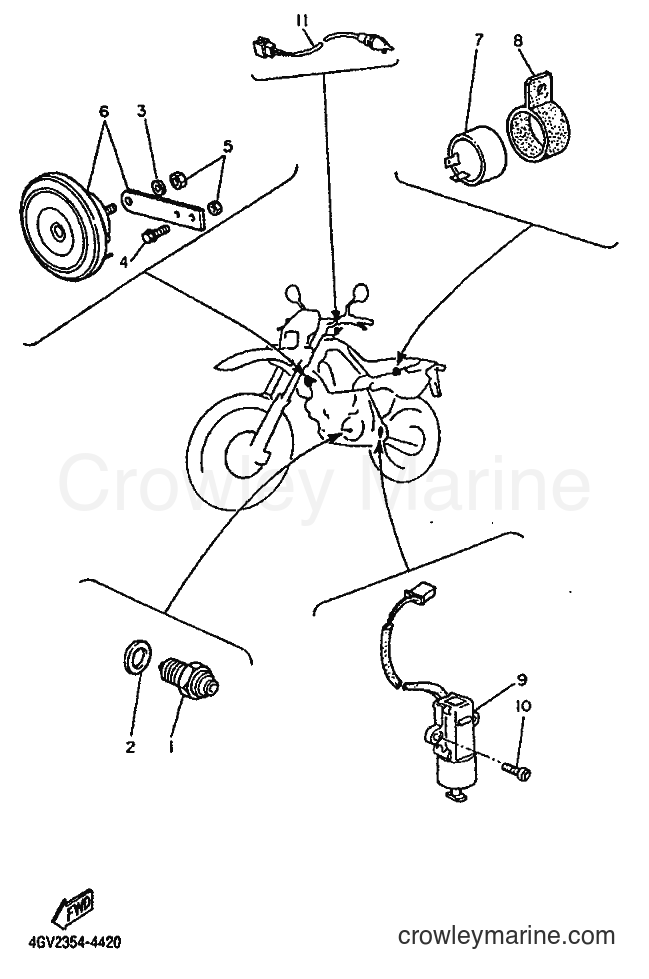1998 Dirt Bike TT600E - TT600E (4LW4) [010] - ELECTRICAL 2