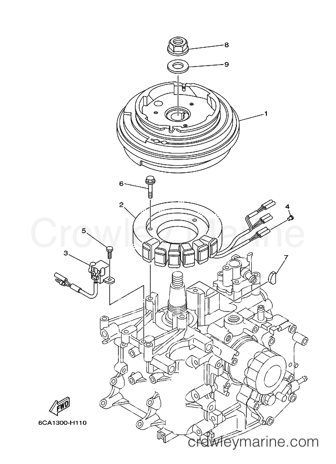 Yamaha Motors F9.9HMHL (6CA3) [130] - GENERATOR