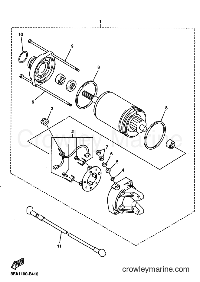 Yamaha Motors RX10ST (8FG1) [020] - STARTING MOTOR