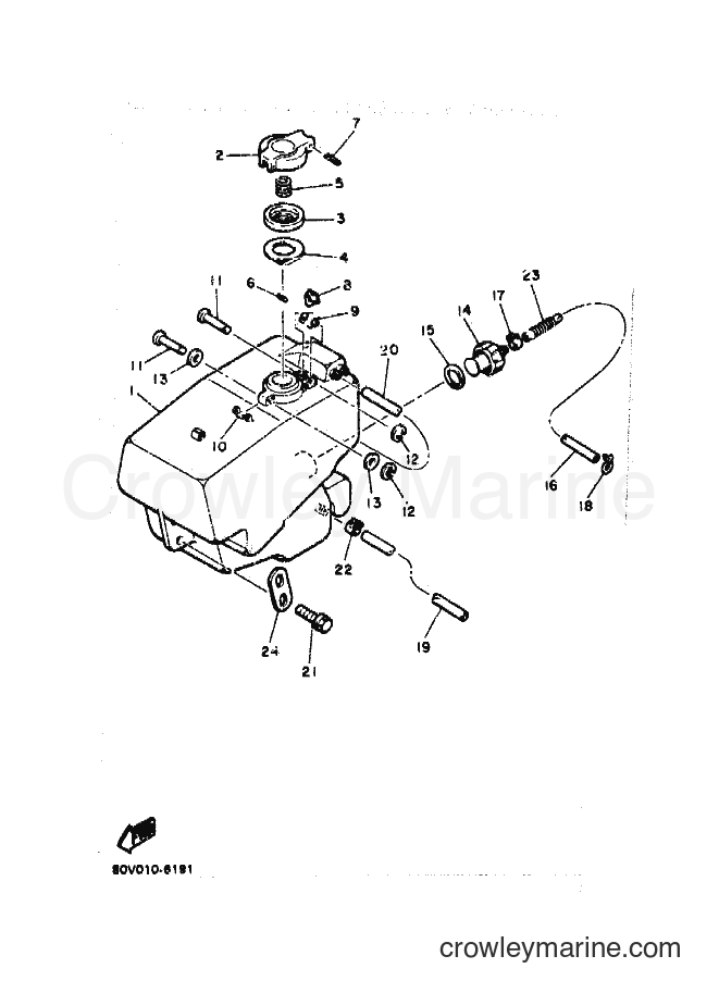 1990 Snowmobile BR250P - BR250P (87S1) [010] - FUEL TANK
