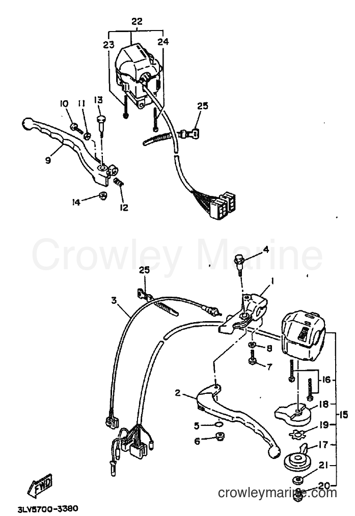1996 Cruiser XV250S - XV250S (3LVA) [010] - HANDLE SWITCH & LEVER