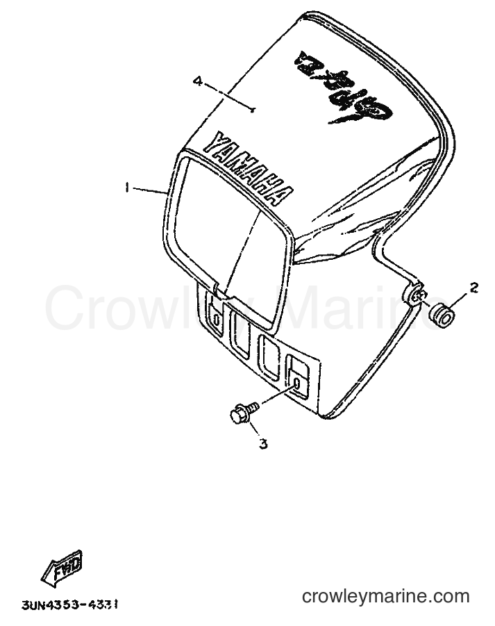 1994 Scooter DT50LC - DT50LC (3UN4) [999] - COWLING 1