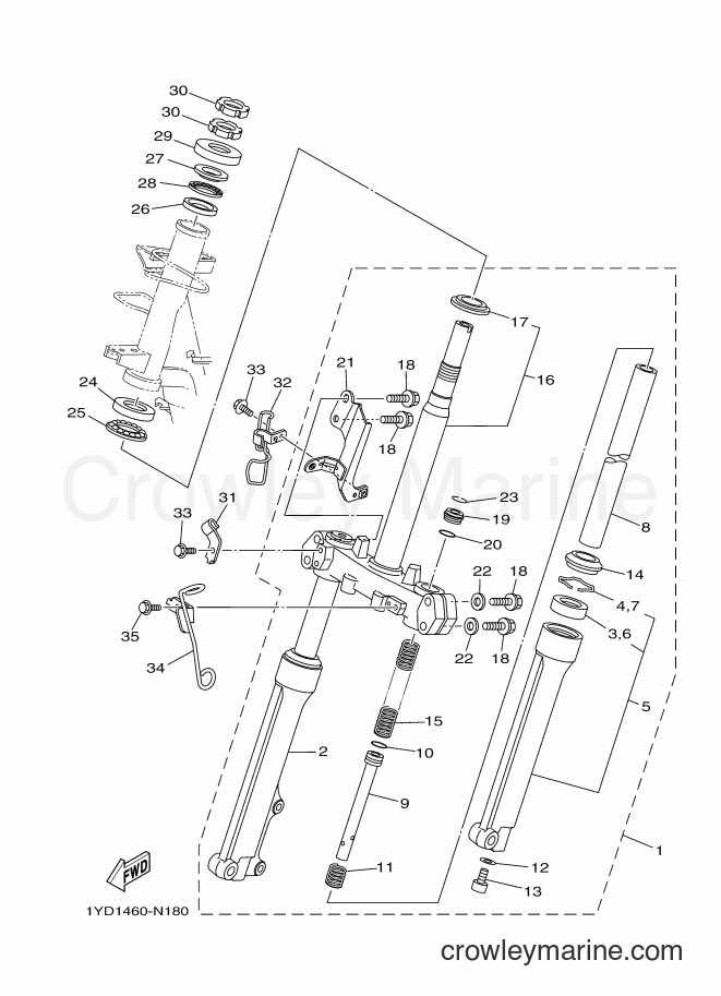 Yamaha Motors AF115FC (1YD2) [010] - STEERING