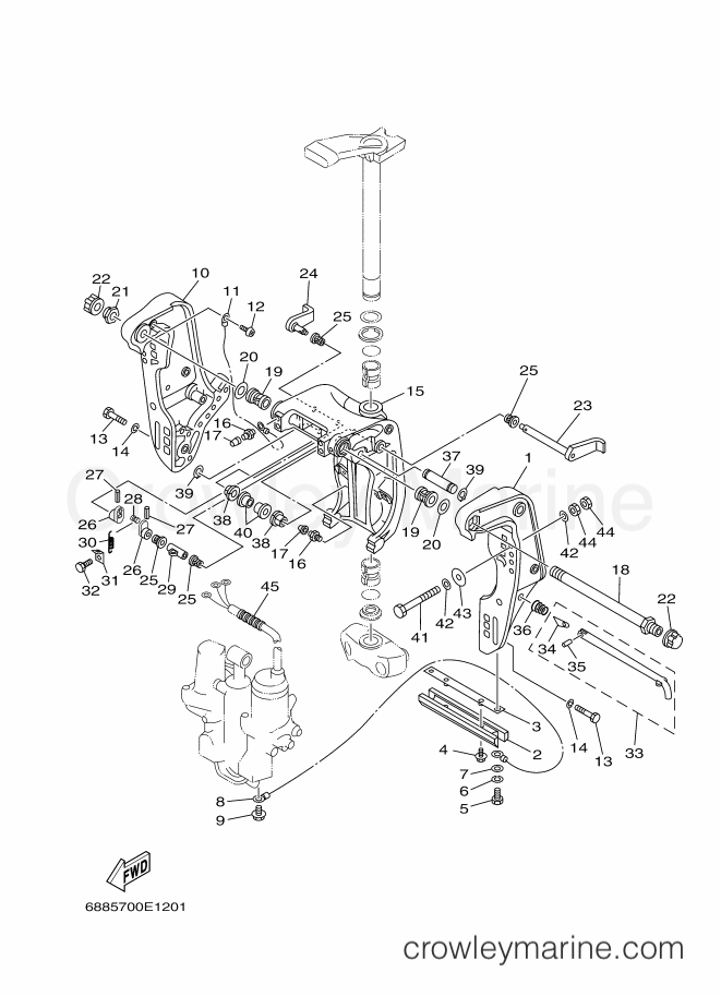Yamaha Motors 85AEHDL (688A) [370] - BRACKET 1