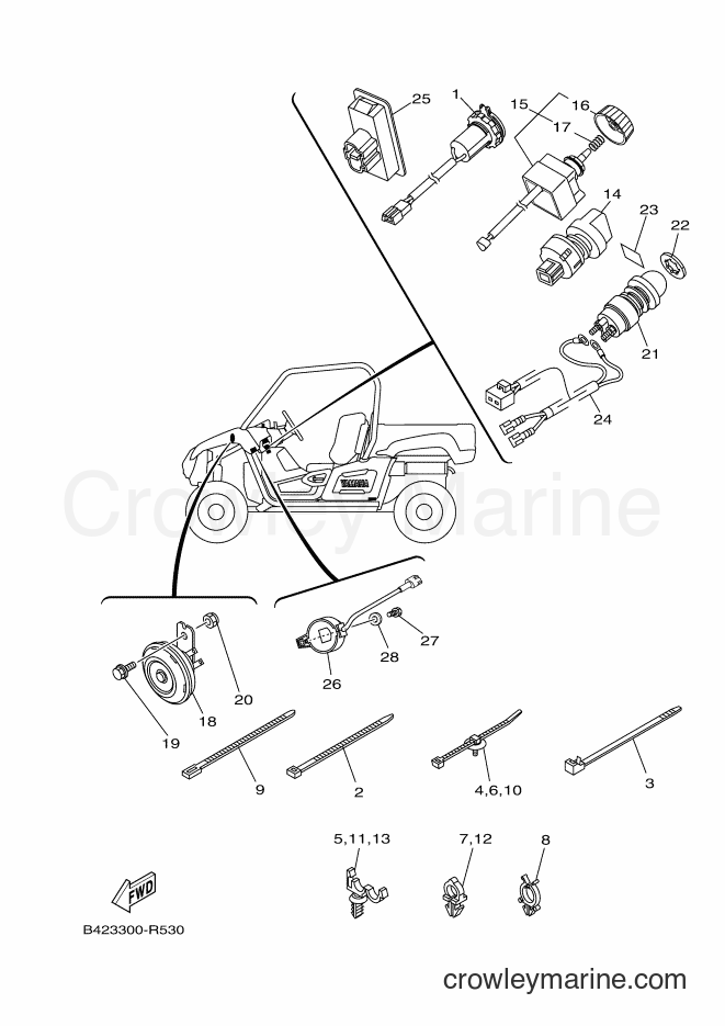 Yamaha Motors YXM700E (B42F) [010] - ELECTRICAL 2