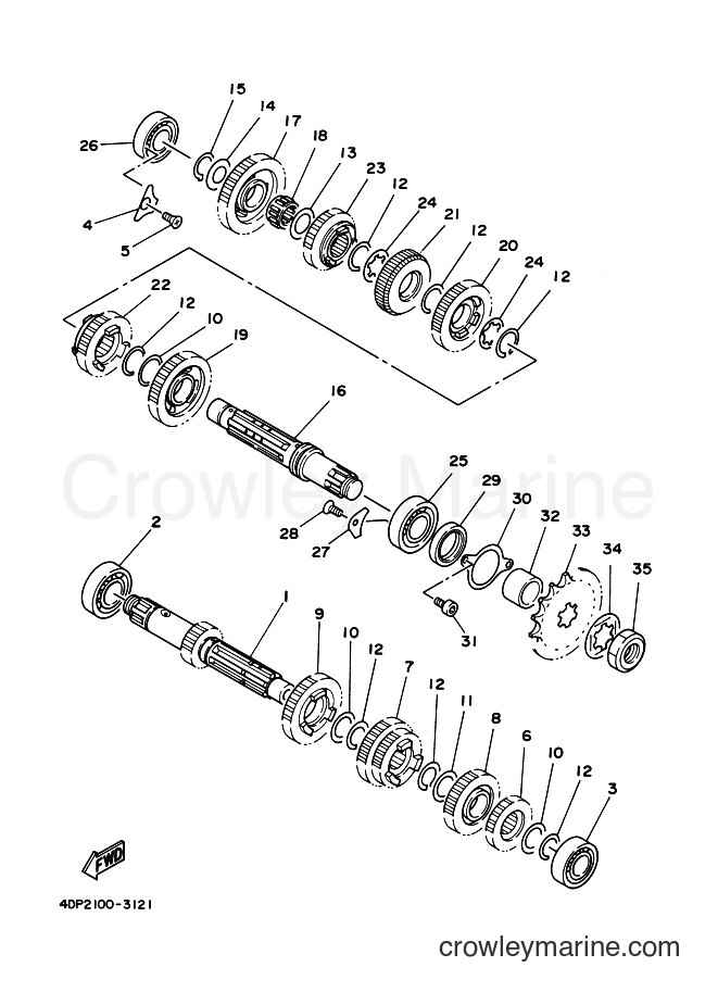 2000 Street Bike TZ250 - TZ250 (5KE1) [070] - TRANSMISSION