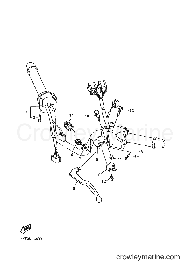 2001 Street Bike XJ600N - XJ600N (4KEC) [111] - HANDLE SWITCH & LEVER