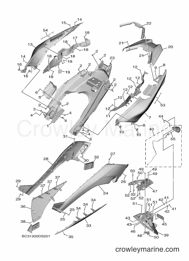 Yamaha Motors XP530D-A (BC31) [050] - SIDE COVER